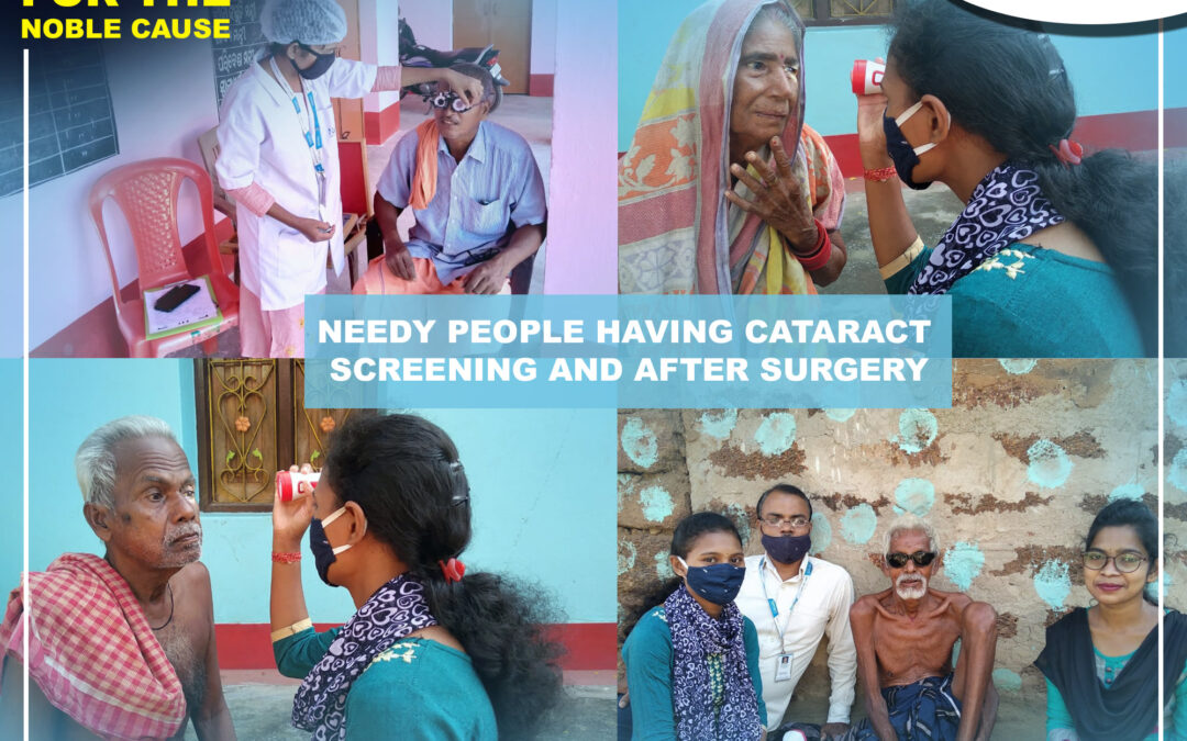 Needy people undergoing cataract screening and post-surgery care