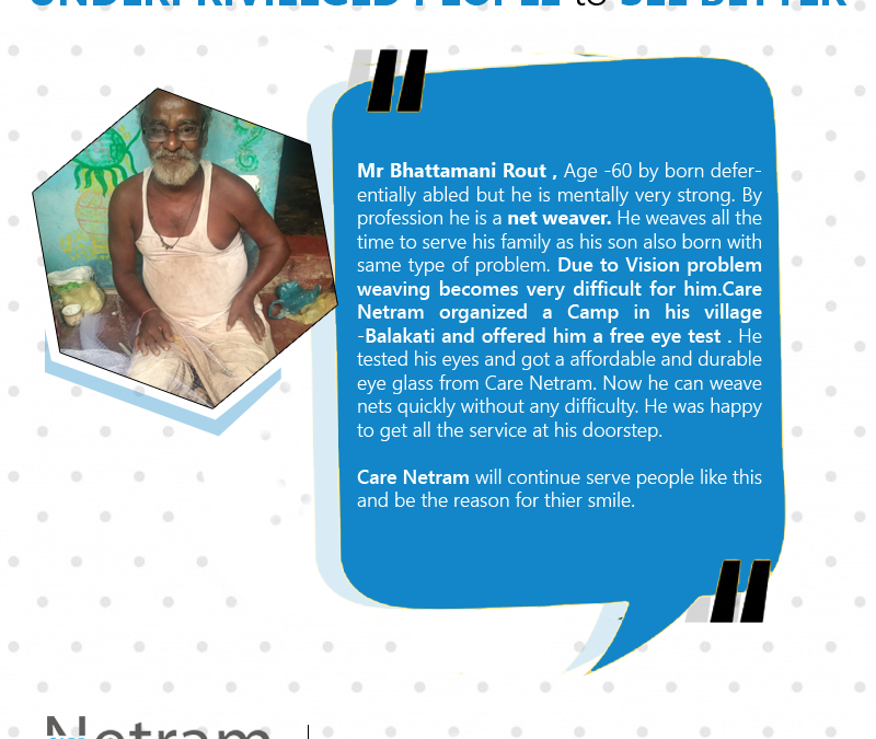 Underprivileged People to See Better